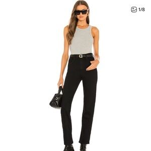 MOTHER Black High-Waisted Jeans